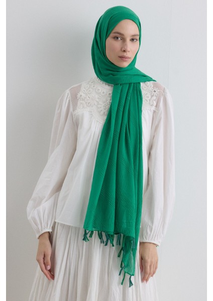 Lilyum Benetton Saçak Püsküllü Pamuklu Şal fırsatları