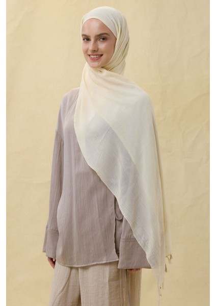 Lilyum Krem Saçak Püsküllü Pamuklu Şal fiyatları