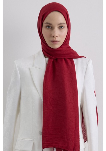 Drew Kırmızı Bohem Uzun Saçaklı Pamuklu Şal fırsatları