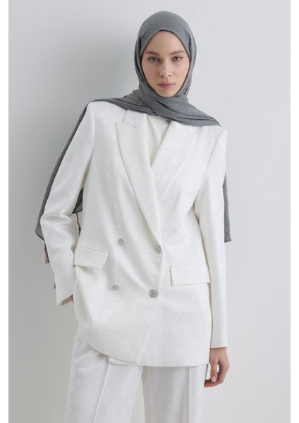 Drew Gri Bohem Uzun Saçaklı Pamuklu Şal fırsatları