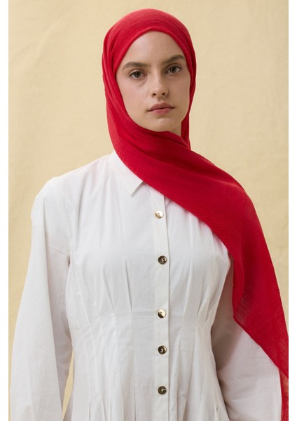 Brıce Kırmızı Uzun Saçak Püsküllü Pamuklu Şal fiyatları