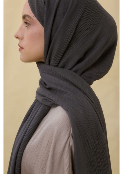 Brıce Füme Uzun Saçak Püsküllü Pamuklu Şal modelleri