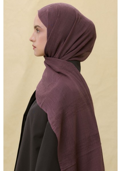 Brıce Patlican Mor Uzun Saçak Püsküllü Pamuklu Şal fiyatları