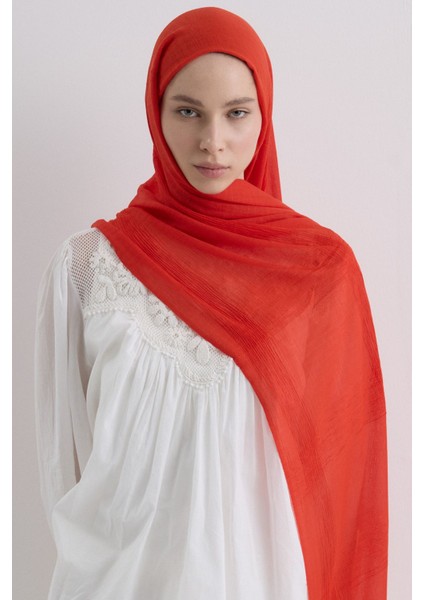 Brıce Temiz Turuncu Uzun Saçak Püsküllü Pamuklu Şal fiyatları