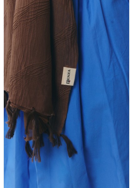 Lilyum Sıcak Kahve Saçak Püsküllü Pamuklu Şal fırsatları