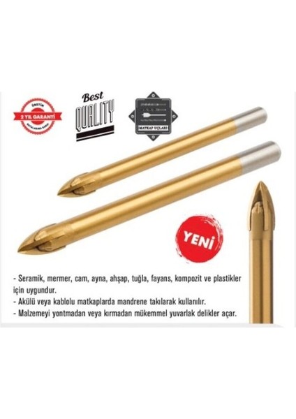 12 mm Çok Amaçlı Matkap Ucu - Güçlü ve Dayanıklı El Aleti Aksesuarı