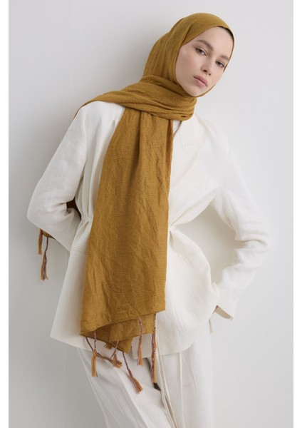 Drew Hardal Bohem Uzun Saçaklı Pamuklu Şal fırsatları