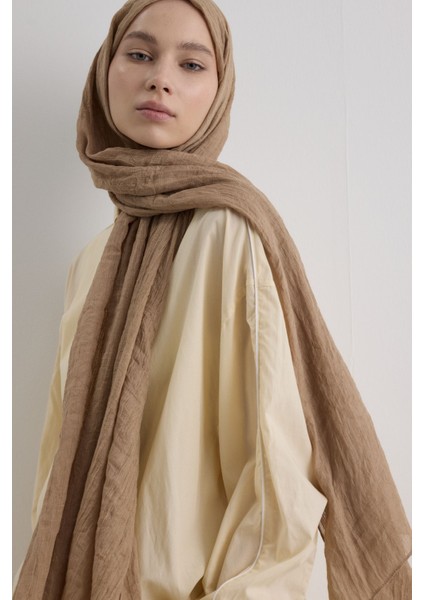 Drew Bej Bohem Uzun Saçaklı Pamuklu Şal indirimleri