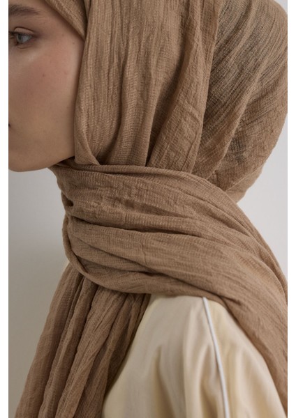 Drew Bej Bohem Uzun Saçaklı Pamuklu Şal