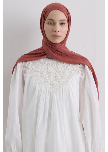 Drew Kiremit Bohem Uzun Saçaklı Pamuklu Şal fırsatları