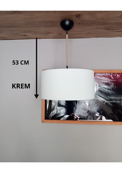 Avize- Krem- Jüt Örgü Kablo-Genç&çocuk&yatak&oturma Odası-Salon