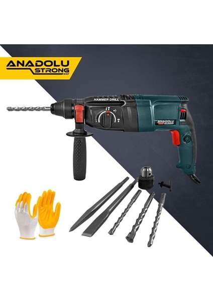 800W Sds Plus Kırıcı Delici, 26MM, 2.2j, Dayanıklı ve Güçlü El Aleti