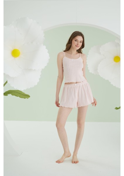 Askılı Şortlu Pijama Takım