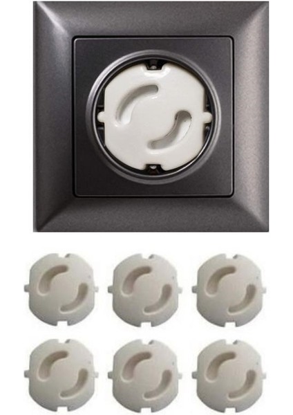 Bebek Çocuk Priz Koruma Kapağı (6 Adet) Çocuk Güvenliği, Priz Muhafazası, Priz Kapatıcı fırsatları