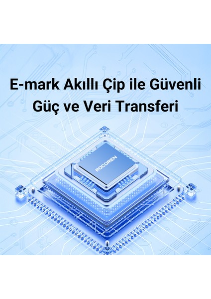 60W Type-C To Type-C Rgb Aydınlatmalı Örgülü Şarj ve Data Kablosu 50 cm