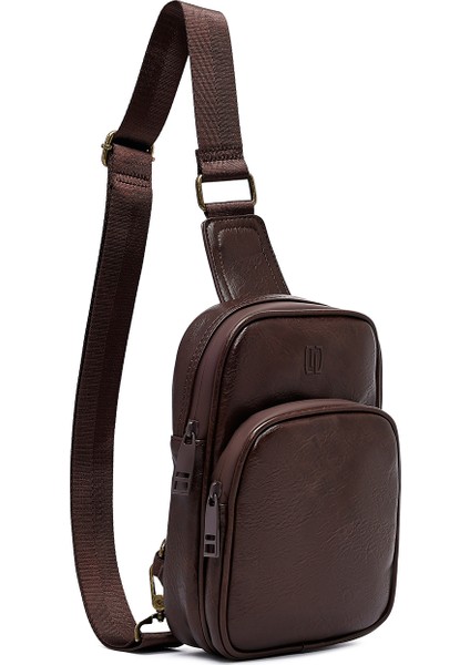 Erkek Kahverengi Mini Çapraz Çanta 25SBD300518