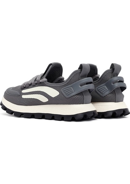 Erkek Gri Bağcıklı Kalın Tabanlı Kumaş Sneaker 25SFD69406F indirimleri