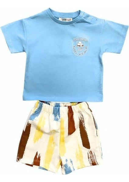 Erkek Bebek Desenli Şortlu Takım fırsatları