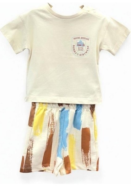 Erkek Bebek Desenli Şortlu Takım fırsatları