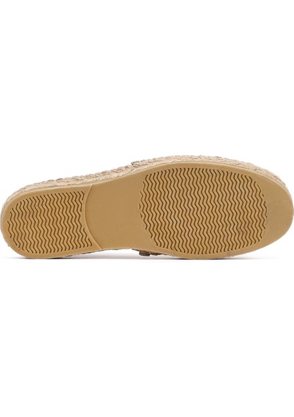 Erkek Bej Süet Deri Espadril 25SFD770214