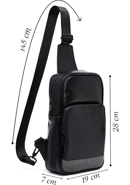 Erkek Siyah Çapraz Çanta 25SBD300418