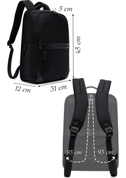 D-Pack Erkek Siyah Kumaş Sırt Çantası 25SBD30226F fiyatları
