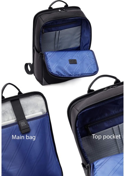 D-Pack Erkek Siyah Kumaş Sırt Çantası 25SBD30226F modelleri