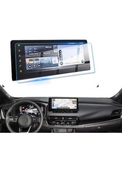 Nissan Qashqai 2025 Navigasyon ve Multimedya Uyumlu Nano Ekran Koruyucu