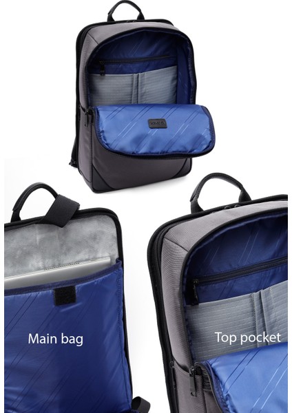 D-Pack Erkek Gri Kumaş Sırt Çantası 25SBD30226F modelleri
