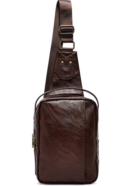 Erkek Kahverengi Mini Çapraz Çanta 25SBD300018
