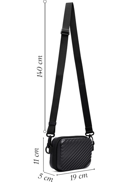 D-Pack Erkek Siyah Mini Kutu Çapraz Çanta 25SBD30276F
