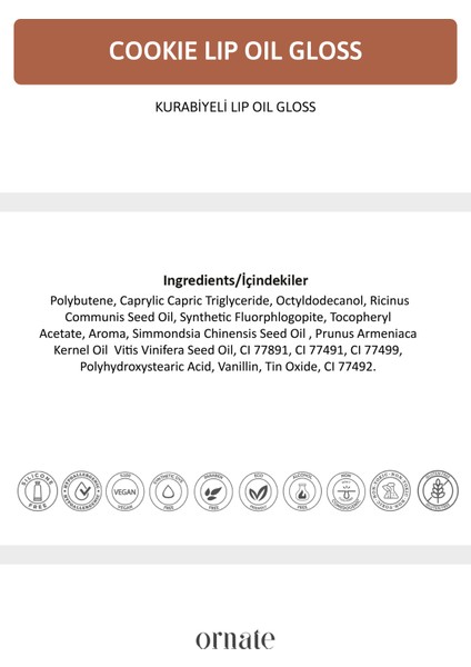 Cherry Lip Oil Gloss | Dolgunlaştırıcı & Nemlendirici & Parlatıcı Dudak Yağı / Cherry 5 ml