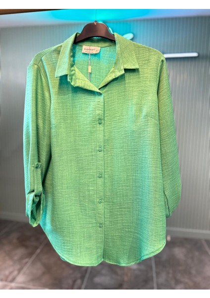 Keten Gömlek – Yeşil modelleri