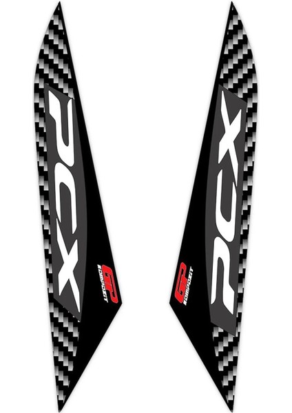 Honda Pcx 125 150 2018-2020 Uyumlu Ayak Yan Pad Siyah