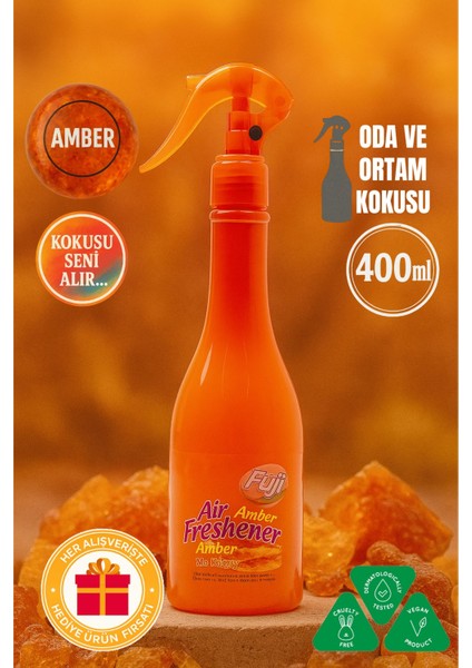 Amber Esanslı Neon Air Oda ve Ortam Kokusu - Kalıcı Sprey 400 ml