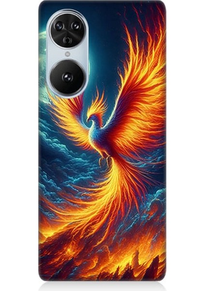 Reeder S19 Max Pro S Edge Uyumlu Ateşle Dans Eden Anka Desenli Silikon Kılıf