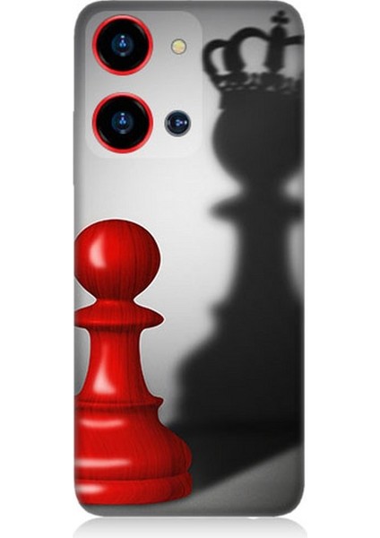 Reeder S19 Max Pro S Zoom Uyumlu Piyonun Taçlı Hayali Desenli Silikon Kılıf