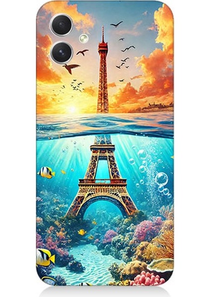 Samsung Galaxy A04 Uyumlu Denizaltında Eyfel Hayali Desenli Silikon Kılıf