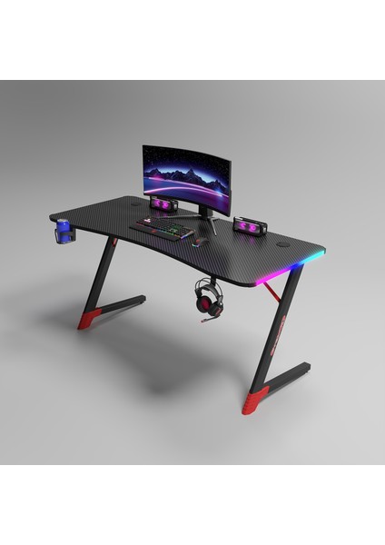 Spark Rgb Aydınlatmalı Oyuncu Masası