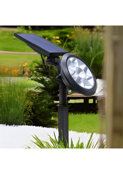 Solar Bahçe Armatürü, Enerji Verimli LED Aydınlatma, Şık Tasarım, Dış Mekan Işığı