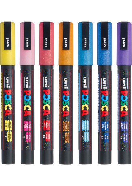 Su Bazlı Marker Seti 8li Ana Renkler 0.9 1.3mm PC3M
