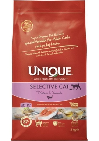 Selective Cat Seçici Kediler Için Kedi Maması Somonlu 2 kg