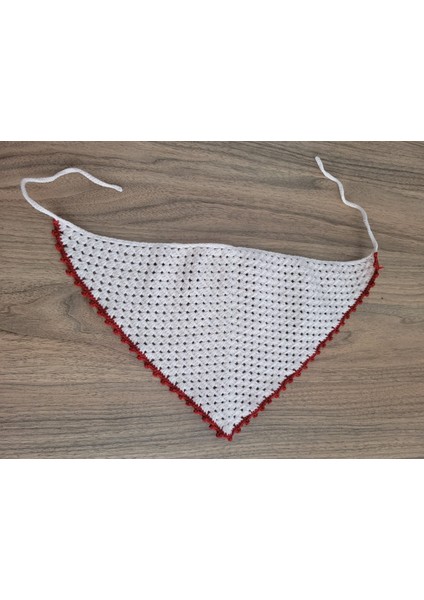 Örgü Bandana, El Örgüsü Desenli Üçgen Bandana, Yazlık Bandana fiyatları