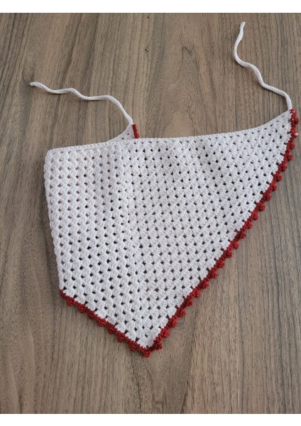 Örgü Bandana, El Örgüsü Desenli Üçgen Bandana, Yazlık Bandana fırsatları