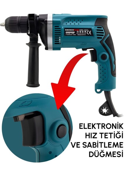 13MM Darbeli Elektrikli Matkap Mavi PH250, Güçlü ve Dayanıklı El Aleti fırsatları