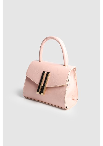 Kadın Zambe Kırışık Deri Tokalı El ve Askılı Çanta Pudra fiyatları