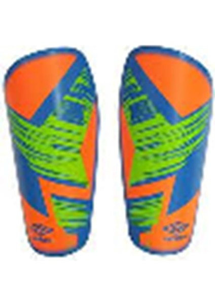 Shin Guard Straps Tekmelik Cırtlı - Turuncu-Yeşil - M