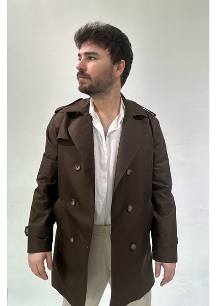 Kahverengi Erkek Trençkot modelleri