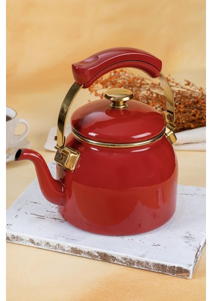 Qualita Emaye Fit Kırmızı Demlik - 2250 ml