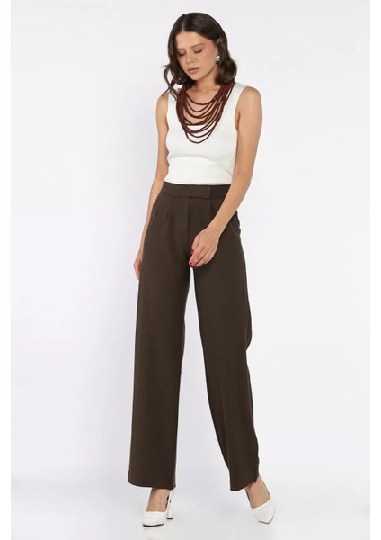 Kadın Bel Lastikli Cırtlı Palazzo Pantolon P-00017609 fiyatları